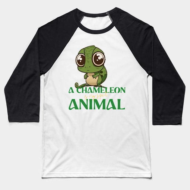 chameleon is my spirit animal Baseball T-Shirt by Transcendexpectation